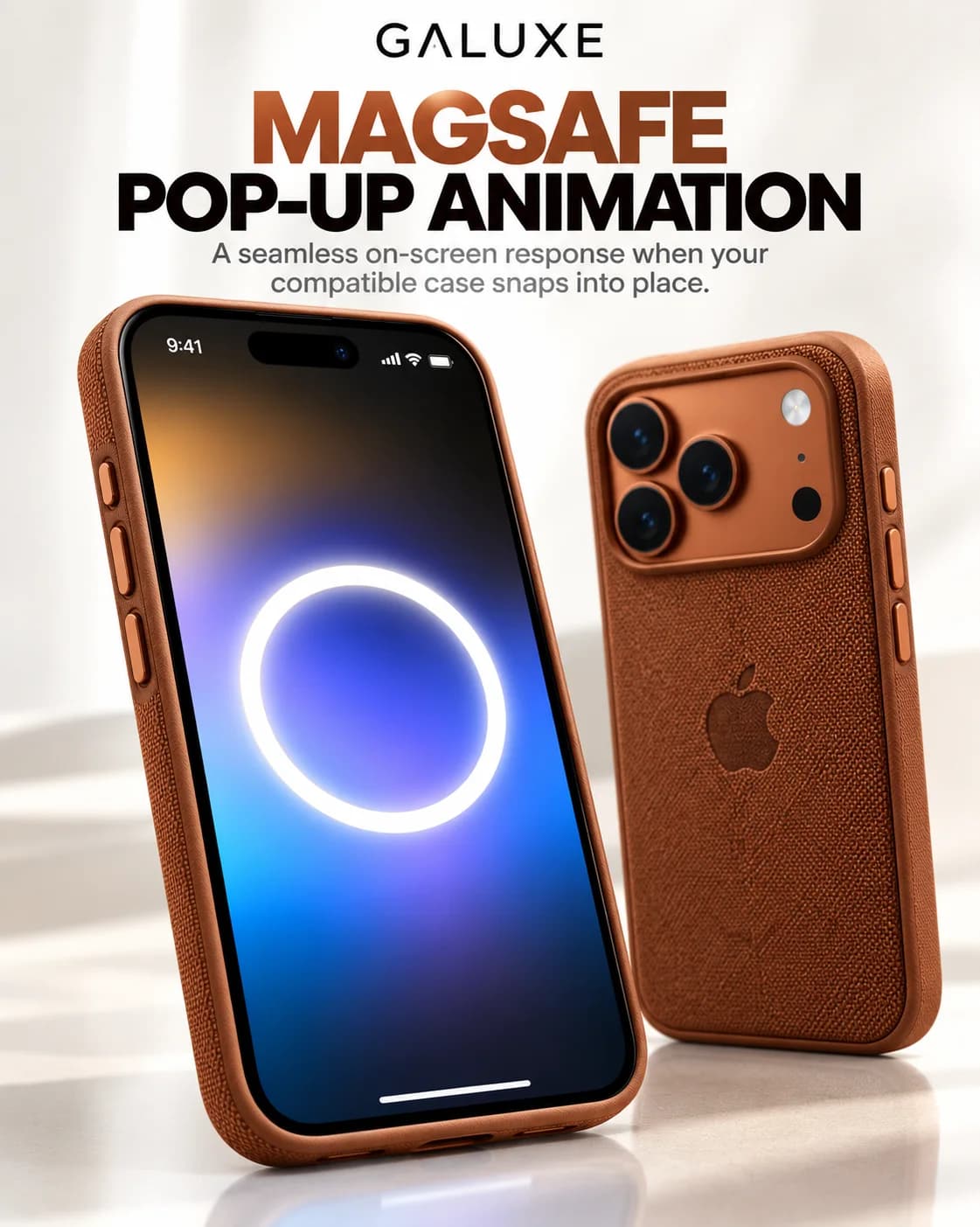 Techwoven Case for IPhones: MagSafe Pop Up Animation
