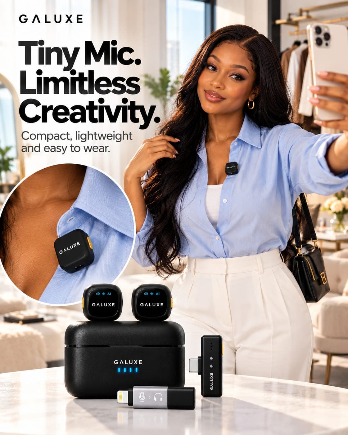 Galuxe Nano Mic: Pocket size.